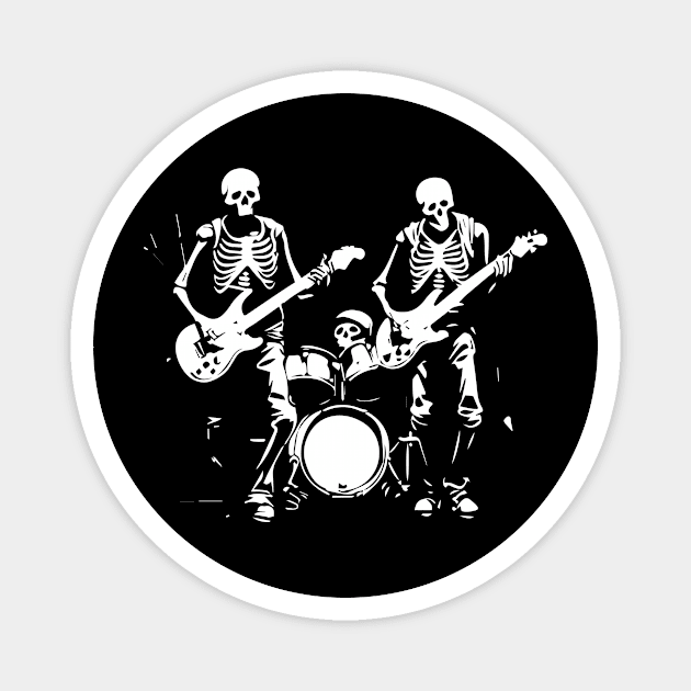 deadmen playing rock Magnet by lkn